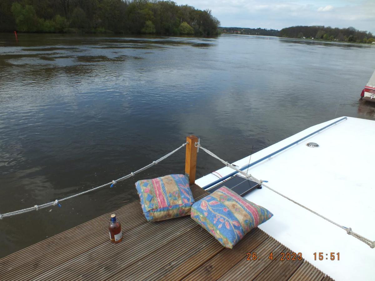 Zouw Hausboat Zakotven -Pouze Ubytovani Roudnice nad Labem Zewnętrze zdjęcie
